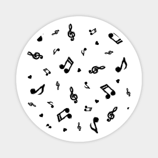 Music Notes Sketch Magnet